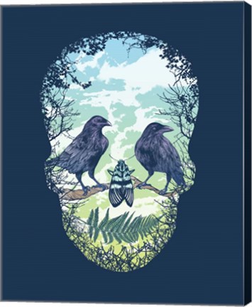 Framed Nature Skull Print