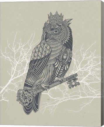 Framed Owl King Print