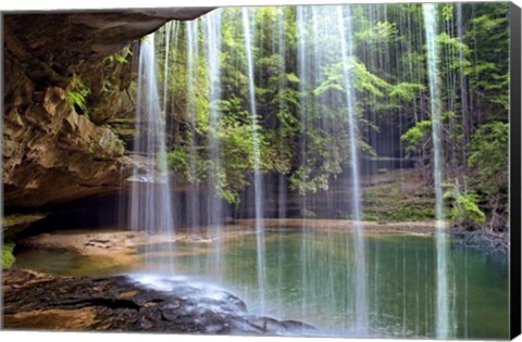 Framed Alabama Caney Creek Veil Print
