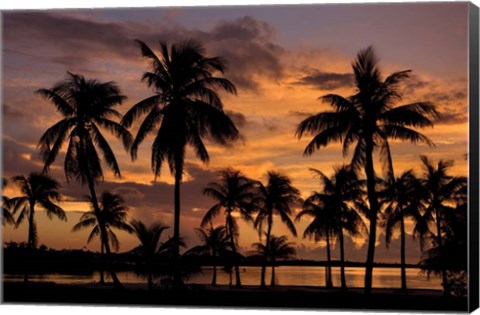 Framed Marathon Key Sunset Print
