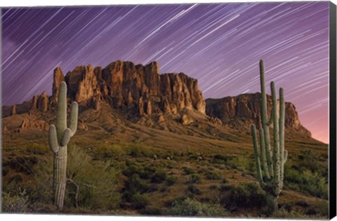 Framed Lost Dutchman Star Trails Print