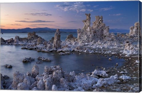 Framed Mono Lake South Tufa Dusk Print
