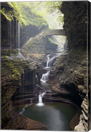 Framed Watkins Glen Rainbow Bridge Print