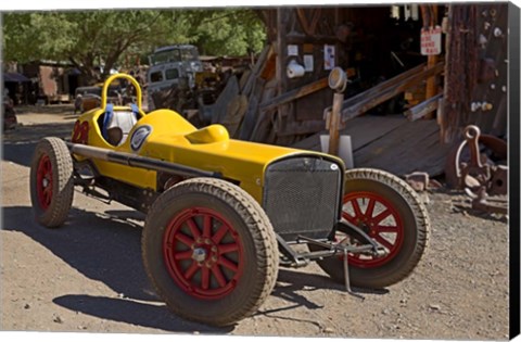 Framed Gold King Mine Race Car Print