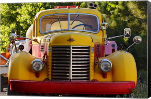 Framed Gold King Mine Yellow Truck Print