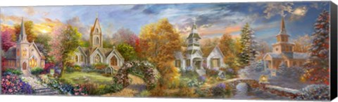 Framed Church for all Seasons Print