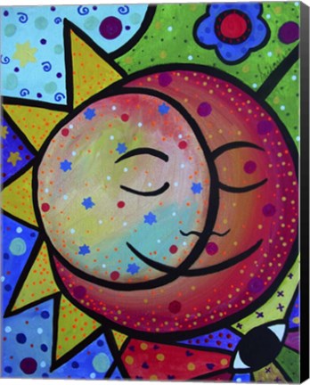 Framed Sun And Moon Lovers Print