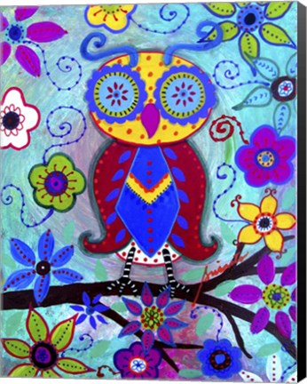 Framed Judicious Owl Print