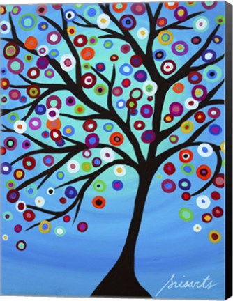 Framed Dancing Tree Of Life Print