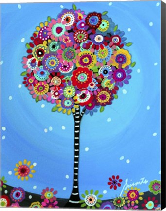 Framed Peaceful Tree Of Life Print