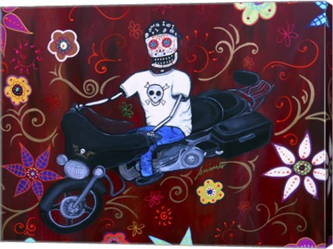 Framed Street Glider Harley Print