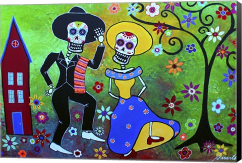 Framed Taco Diablo Bailar Print