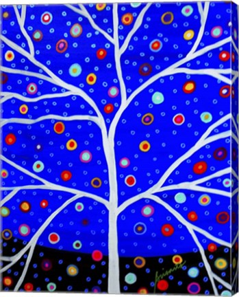 Framed Blue Tree Of Life Arizona Print