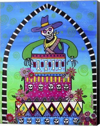 Framed Cowboy&#39;s Birthday Print