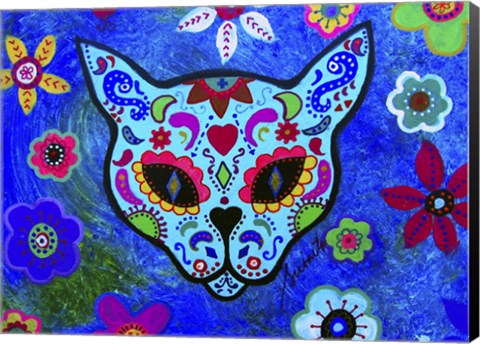 Framed El Gato Face Meow Print