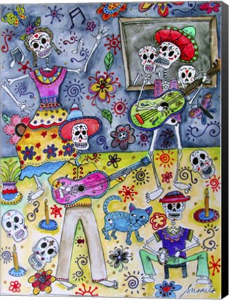 Framed Fiesta Calavera Print