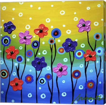 Framed Floral Fest Print