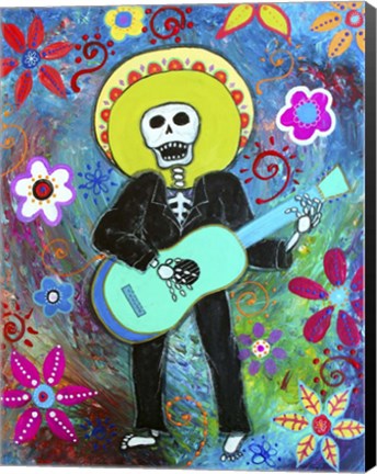 Framed Mi Miel Mariachi Musico Print