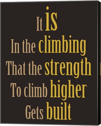 Framed Climber Print