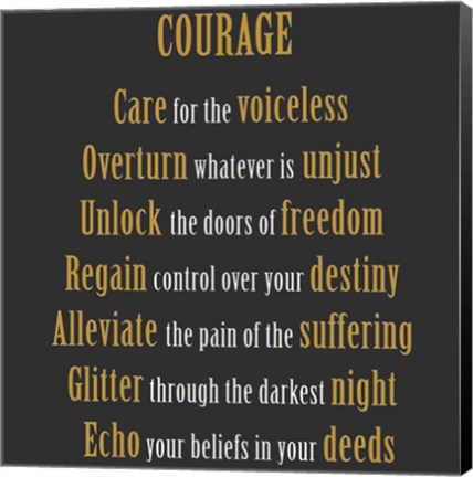 Framed Courage Print