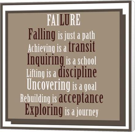 Framed Failure 1 Print