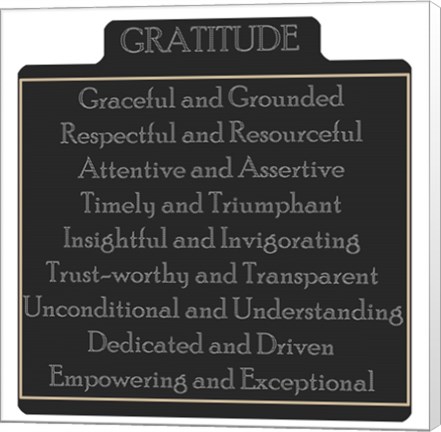 Framed Gratitude 1 Print