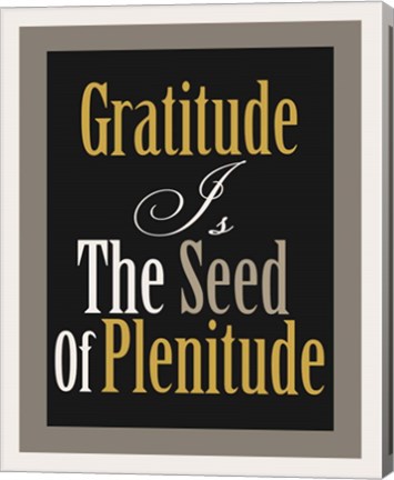 Framed Gratitude 2 Print