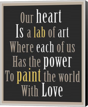 Framed Heart Print