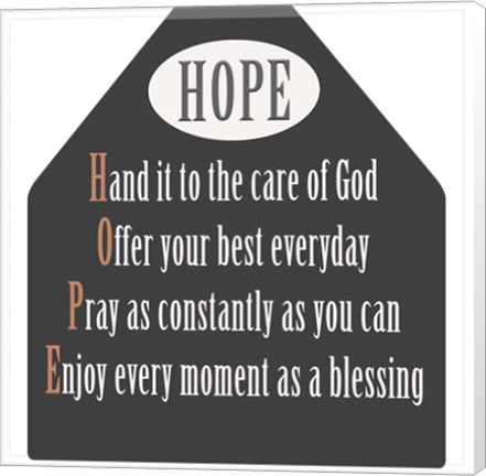 Framed Hope 2 Print