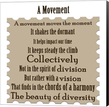 Framed Movement Print