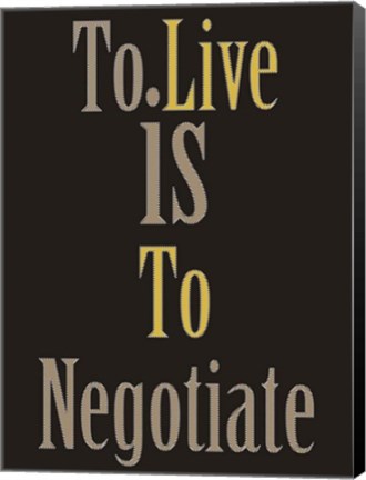 Framed Negotiation 1 Print