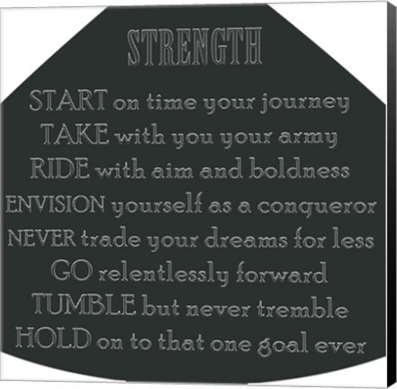 Framed Strength Print