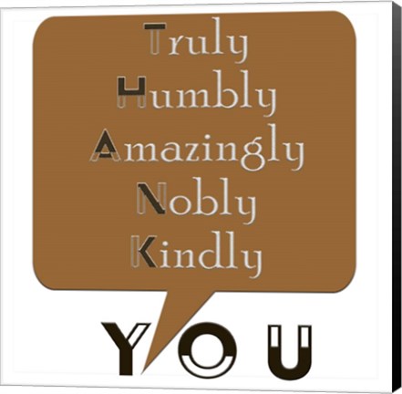 Framed Thank You 2 Print