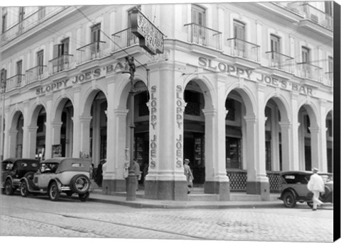 Framed 1930s Outside Facade Of Sloppy Joe&#39;S Bar Print