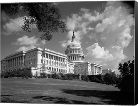 Framed 1960s Capitol Building Senate House Representatives? Print