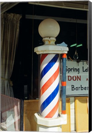 Framed Barber Pole Spring Lake New Jersey Usa Print