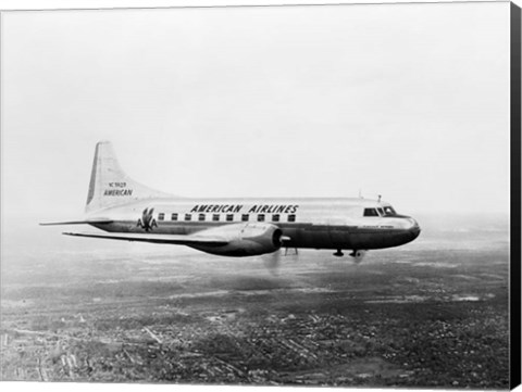 Framed 1940s 1950s American Airlines Convair Flagship Print