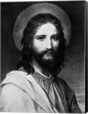 Framed Painting Titled The Christ Portrait Of Jesus Christ Print