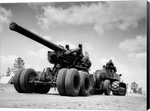 Framed 1940s Army Track Laying Vehicle Print