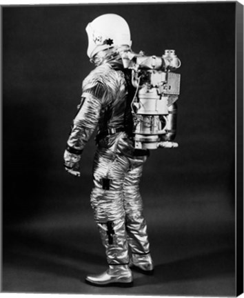 Framed 1960s Side View Of Astronaut Print