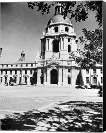 Framed 1930s City Hall Building Pasadena California Print