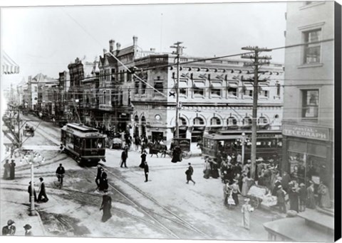 Framed 1900S Intersection Of Fair Oaks And Colorado Streets Print