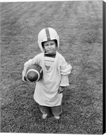 Framed 1950s Boy Standing In Grass Print