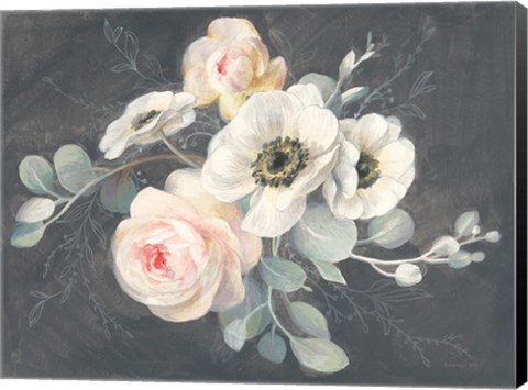 Framed Roses and Anemones Print