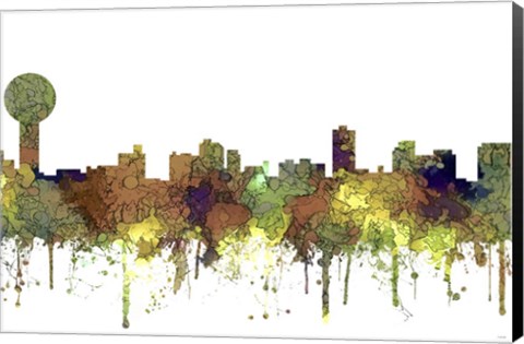 Framed Knoxville Tennessee Skyline  Safari Buff Print