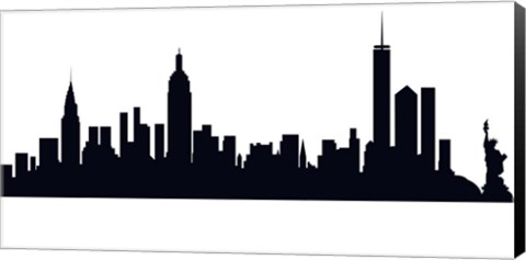 Framed New York - B&amp;W Print