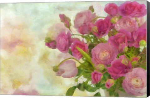 Framed Pink Bouquet Print