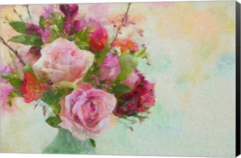 Framed Rose Bouquet Print