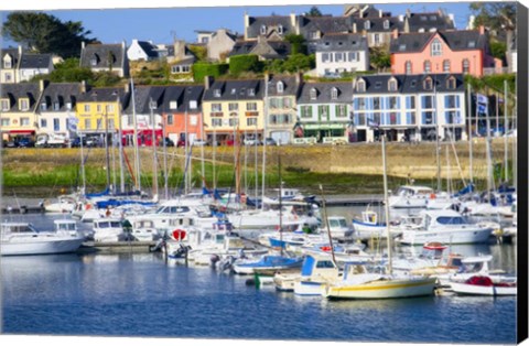 Framed Camaret-Sur-Mer With Marina Print