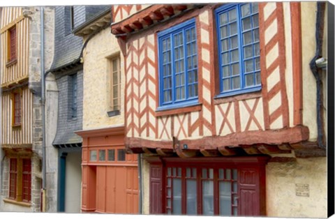 Framed Historic Houses Of Vitre Print